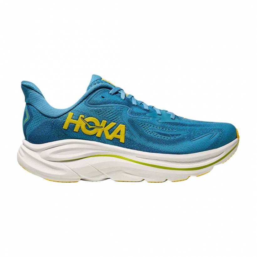 Hoka Clifton 10 Wide Blue Yellow AW25 Shoes