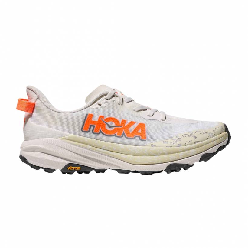 Hoka Speedgoat 6 Wit Oranje AW25 Sneakers
