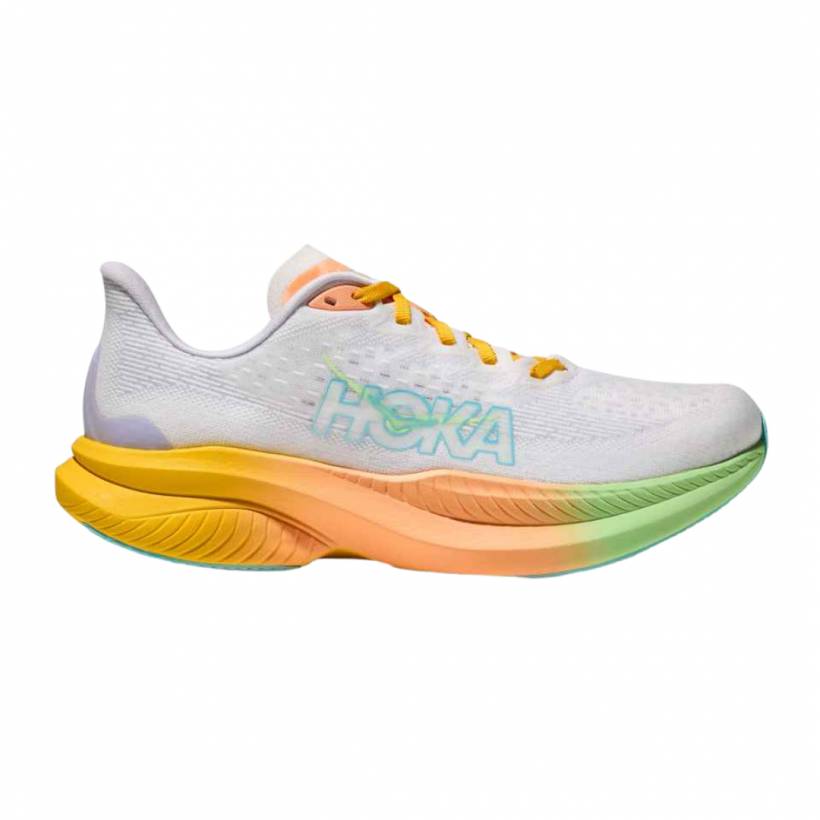 Buty Hoka Mach 6 Szaro-Pomarańczowe SS25 dla kobiet