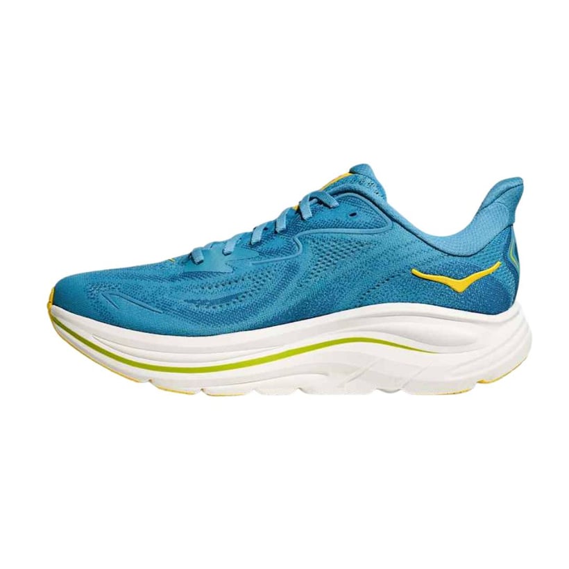 Chaussures Hoka Clifton 10 Bleu Jaune AW25