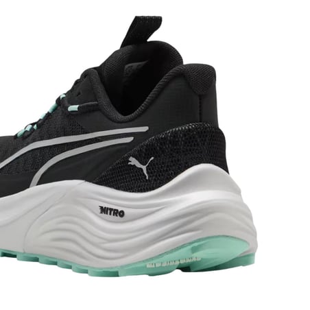 Zapatillas Puma Electrify NITRO 4 Trail Negro Verde AW25 Mujer