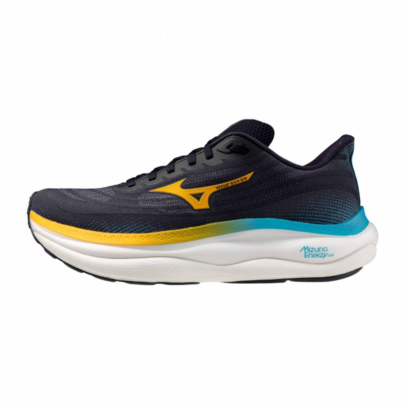 Chaussures Mizuno Wave Sky 9 Noir Jaune AW25