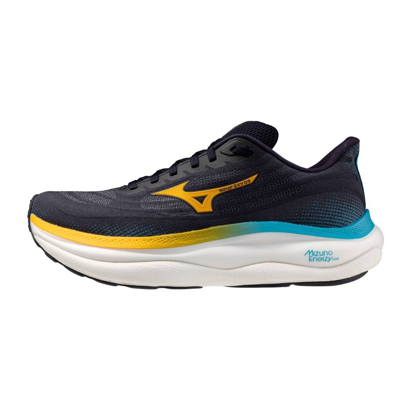 Zapatillas Mizuno Wave Sky 9 Negro Amarillo AW25