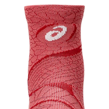Asics Performance Run Quarter Socks Dark Pink