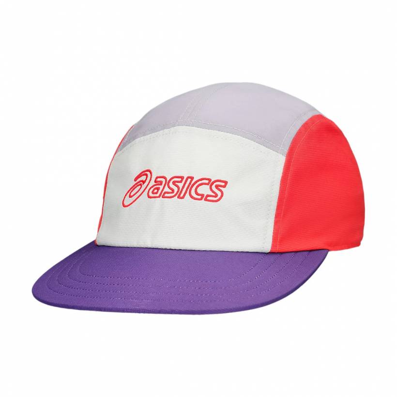Cappello Asics Panel 5 Viola Rosso Unisex