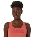 Top Asics Logo Padless Rosa Mulher