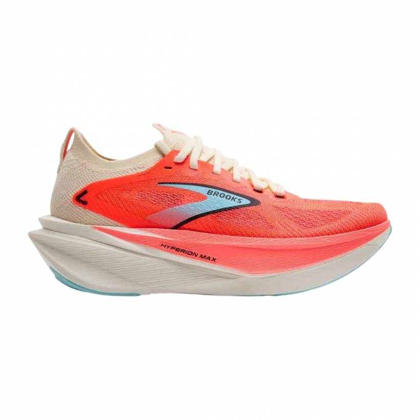 Chaussures Brooks Hyperion Max 3 Corail Blanc AW25 Femme