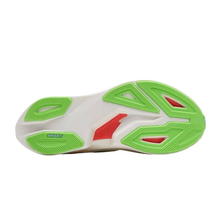 Tênis Brooks Hyperion Max 3 Branco Verde AW25 Mulher