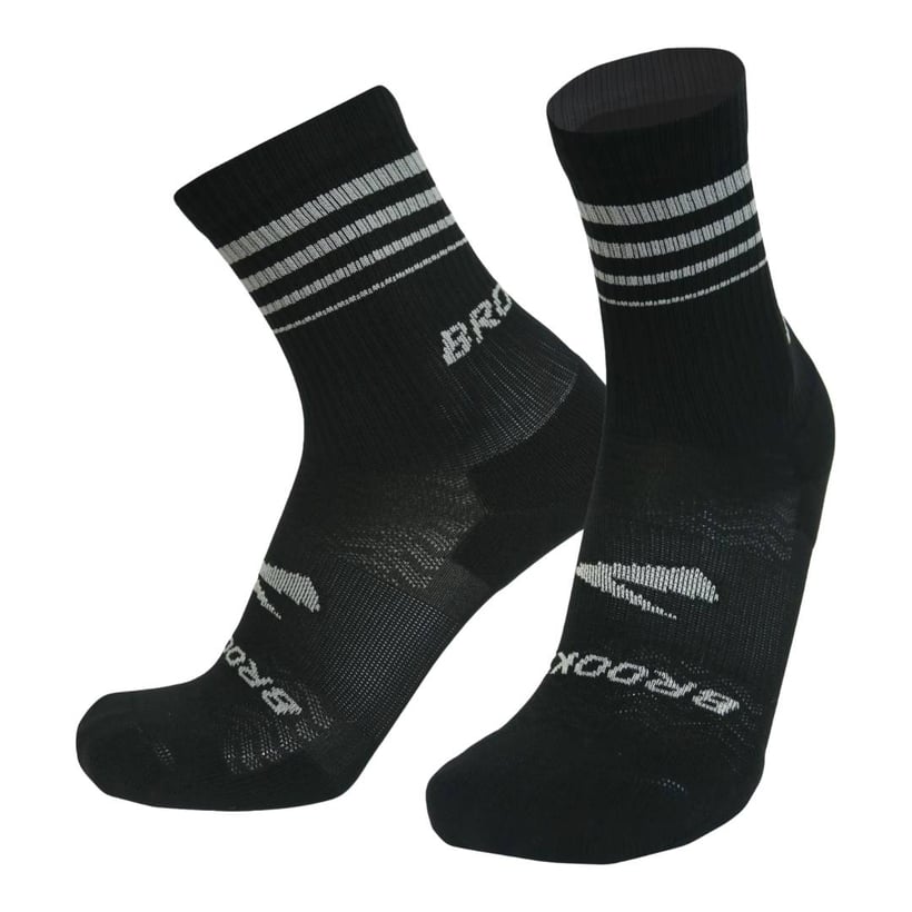 Brooks Run-In Crew 3er-Pack Socken Schwarz