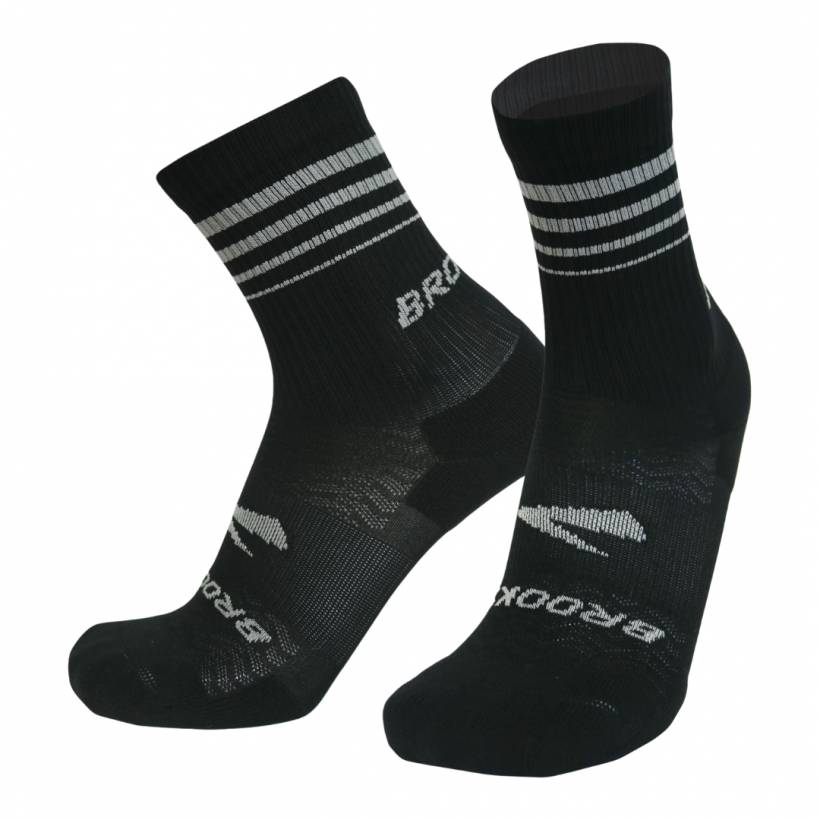 Brooks Run-In Crew Sokken 3-Pack Zwart