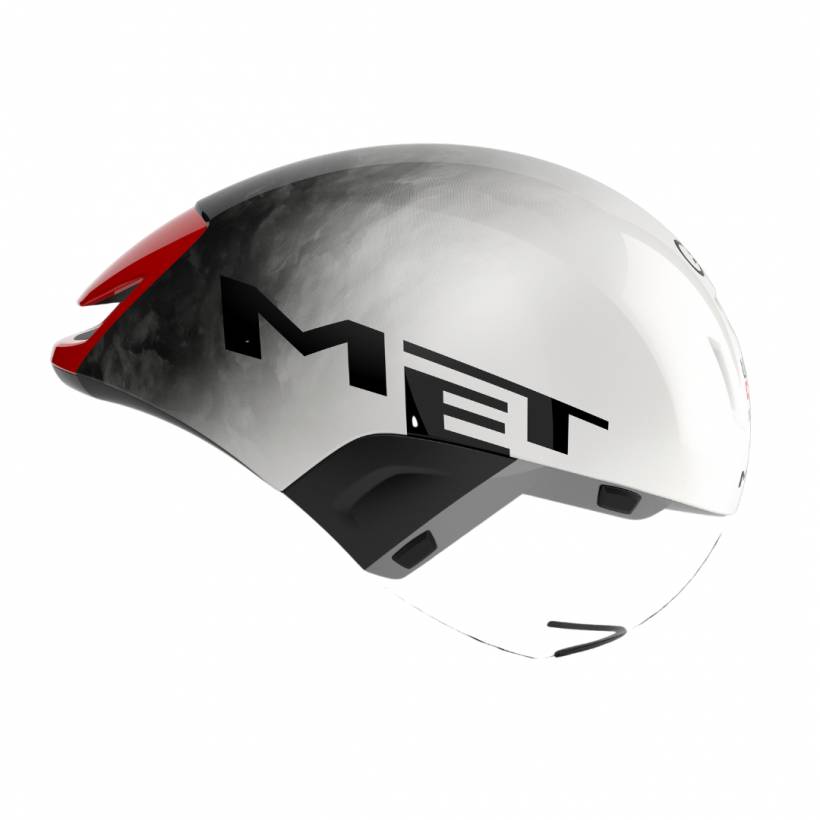 Capacete MET Codatronca UAE Team Emirates Edition 2025 Branco Preto