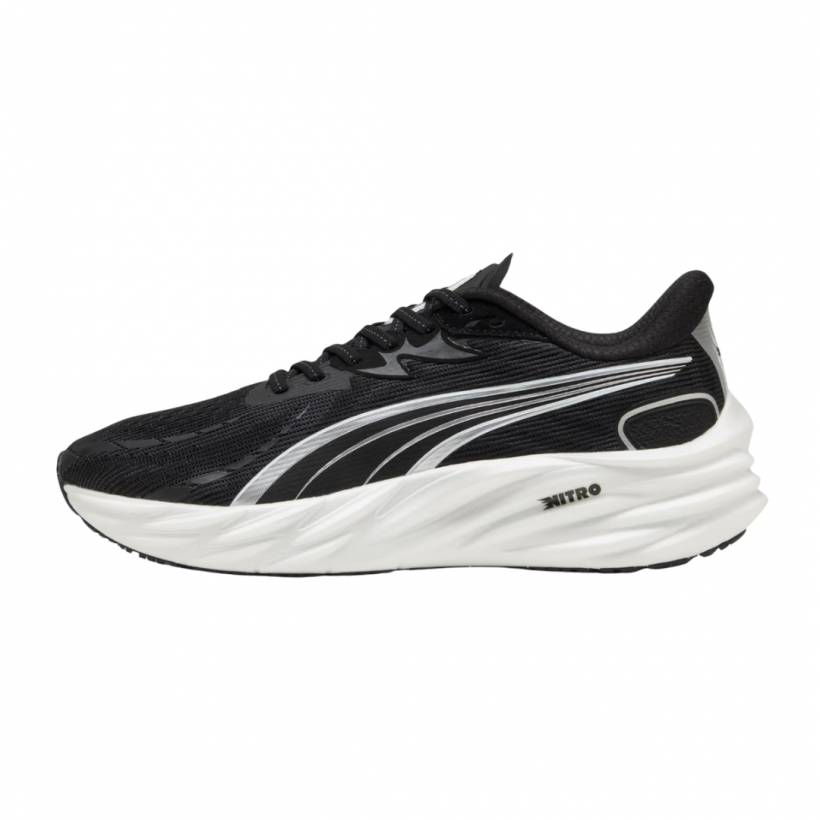 Zapatillas Puma Velocity NITRO 4 Negro Blanco AW25