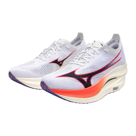 Mizuno Wave Rebellion Pro 3 Shoes White Red AW25 Unisex