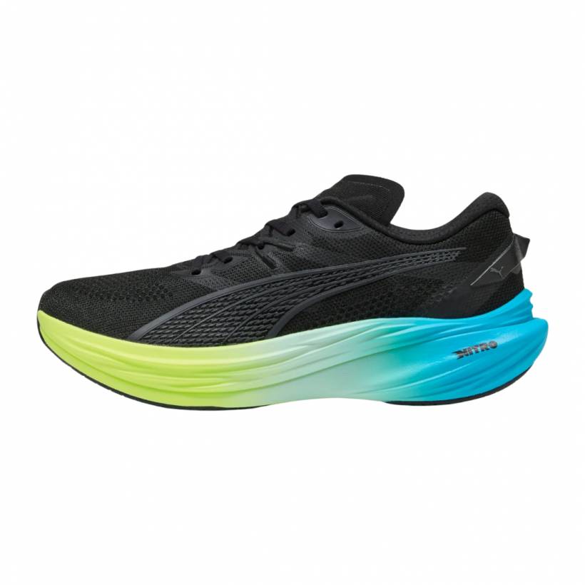 Tênis Puma Deviate Nitro 3 Preto Azul AW25