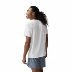 T-shirt Brooks Atmosphere 3.0 Manches Courtes Blanc Orange 2