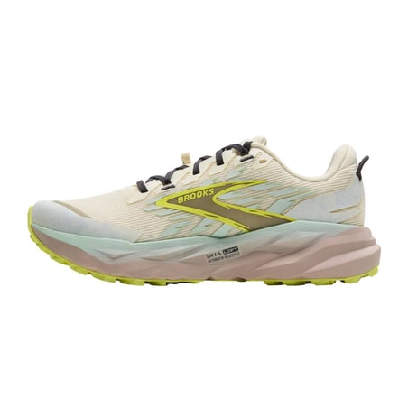 Tênis Brooks Cascadia 19 Bege Amarelo AW25 Mulher