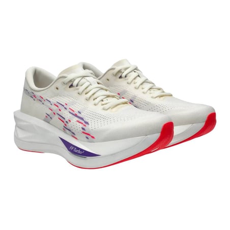 Zapatillas Asics Sonicblast Blanco Rojo AW25 Mujer
