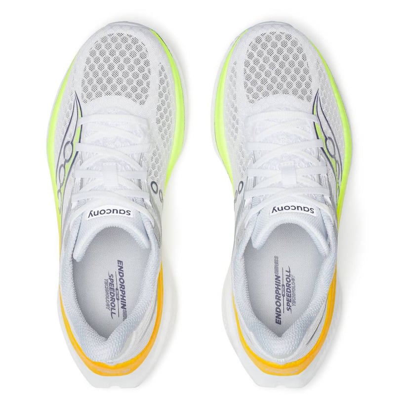 Tênis Saucony Endorphin Speed 5 Branco Amarelo...
