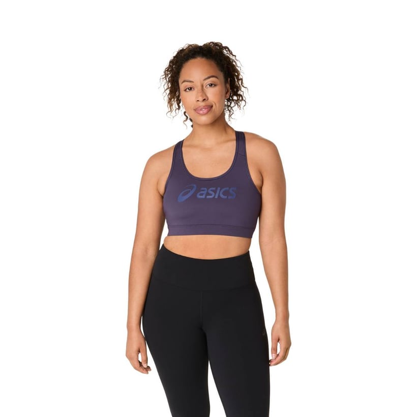 Top Asics Logo Padless Roxo Mulher