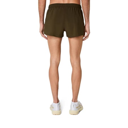 Short Asics Core Split Marron