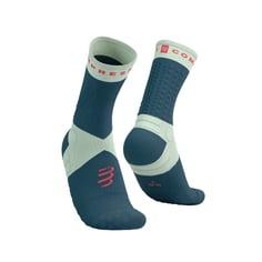 Meias Compressport Ultra Trail V2.0 Azul Verde