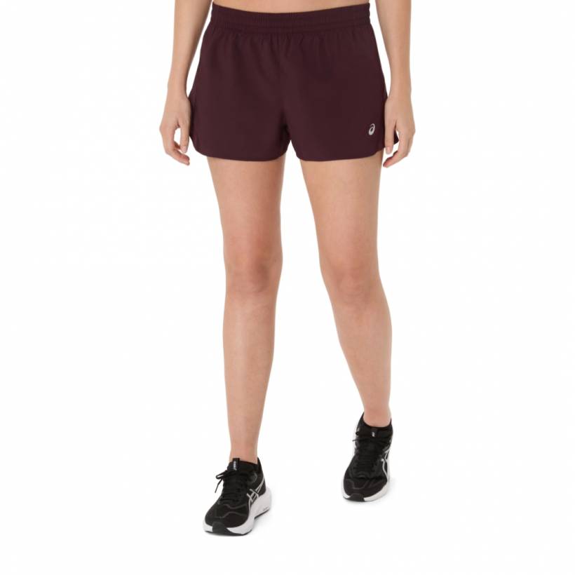 Short Asics Core Split Marron Femme