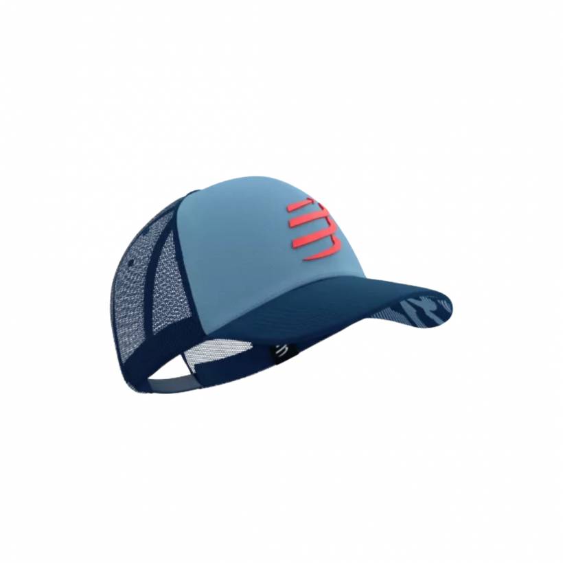 Compressport Trucker Cap Blauw Rood