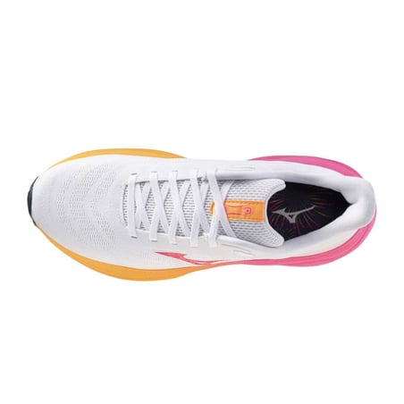 Chaussures Mizuno Wave Sky 9 Hanabi Blanc Rose AW25 Unisexe