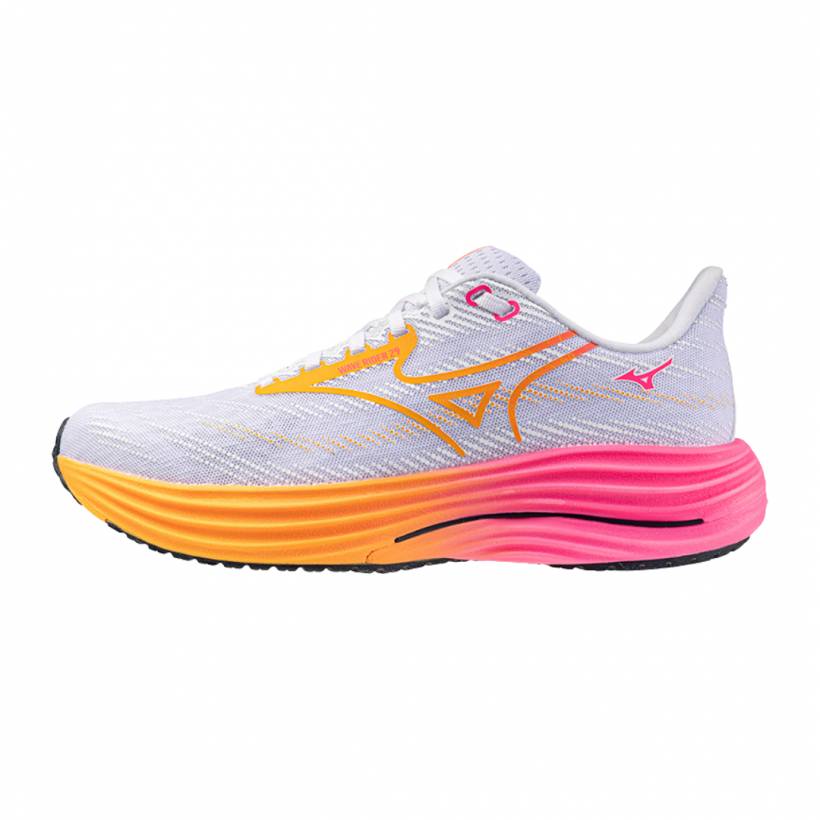 Mizuno Wave Rider 29 Hanabi Wit Roze AW25 Unisex Schoenen