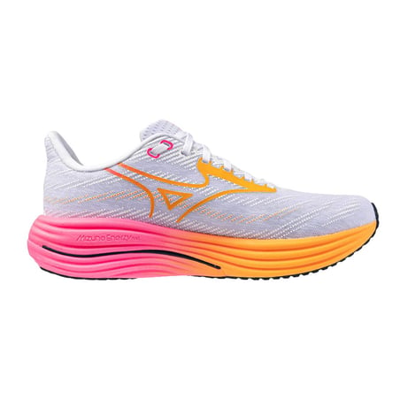Mizuno Wave Rider 29 Hanabi Wit Roze AW25 Unisex Schoenen