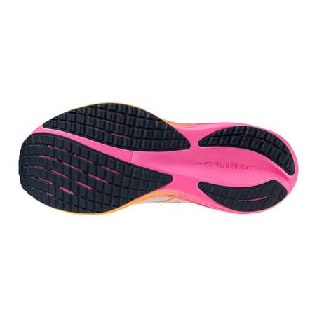 Tênis Mizuno Wave Rider 29 Branco Rosa AW25 Unissex