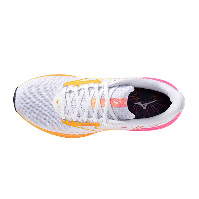 Mizuno Wave Rider 29 White Pink AW25 Unisex Shoes
