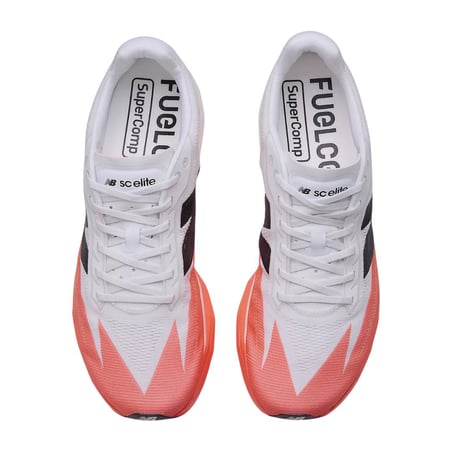 Chaussures New Balance FuelCell SuperComp Elite v5 Blanc Rouge AW25