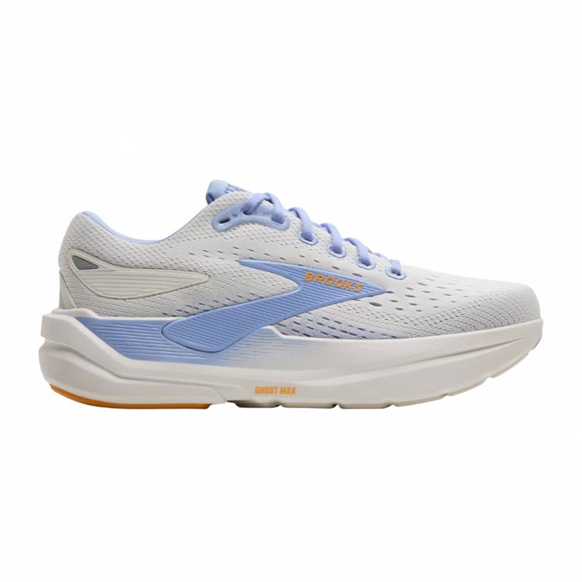 Tênis Brooks Ghost Max 3 Branco Azul AW25 Feminino
