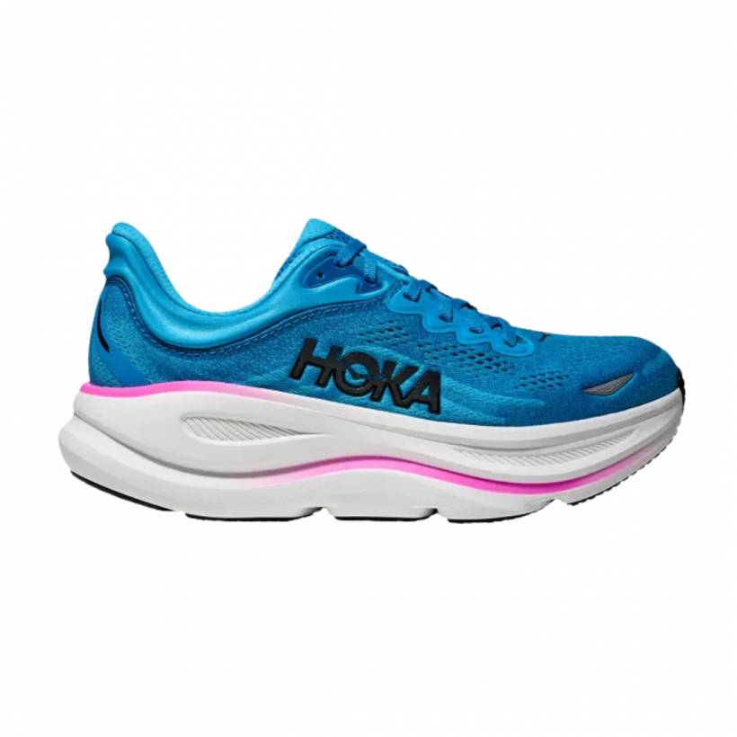 Zapatillas Hoka Bondi 9 Azul Blanco AW25 Mujer