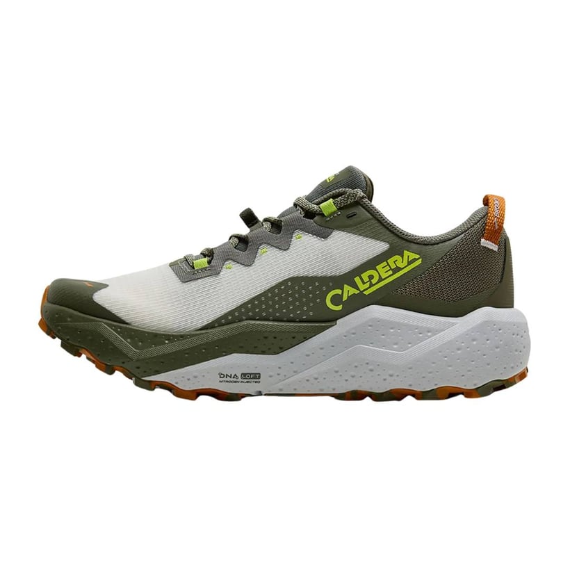 Tênis Brooks Caldera 8 Branco Verde AW25
