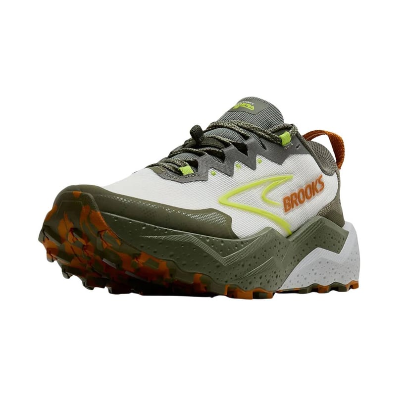 Brooks Caldera 8 White Green Shoes AW25