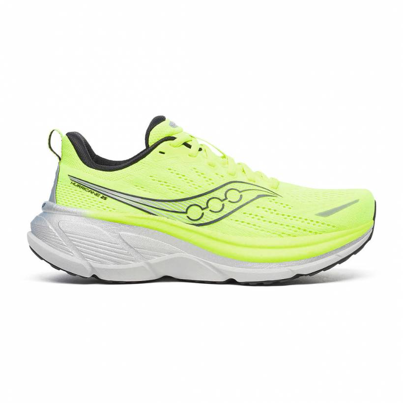Saucony Hurricane 25 Shoes Yellow Black AW25