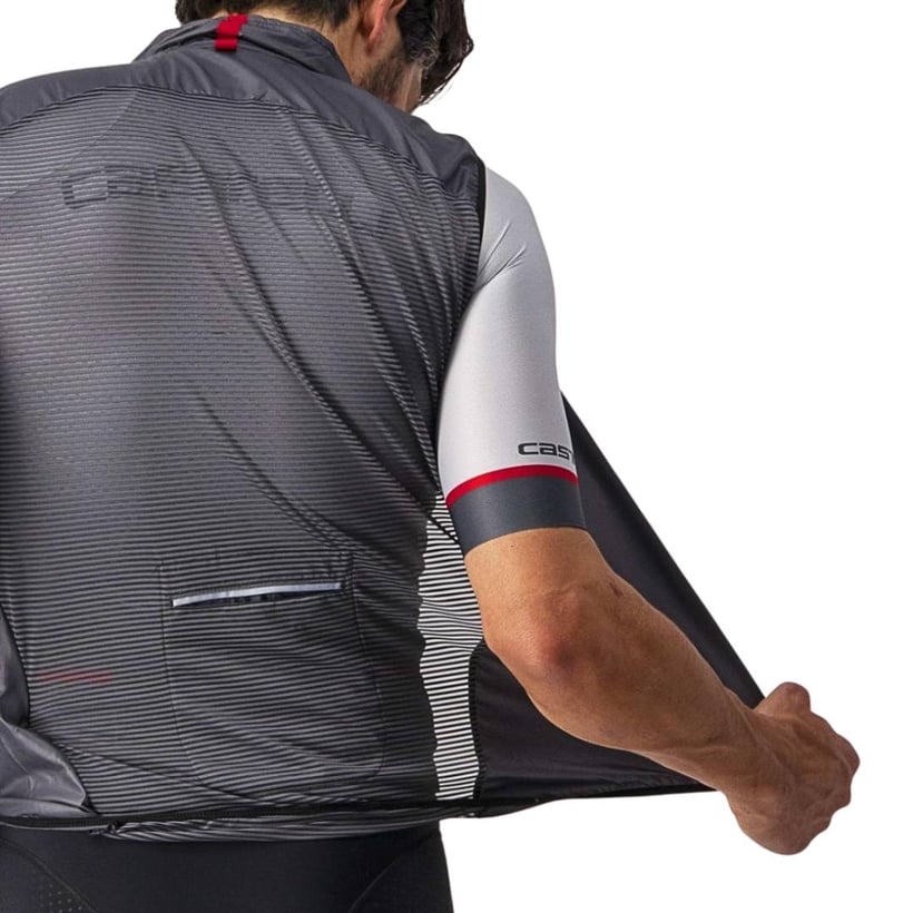 Castelli Aria Winddicht Vest Donkergrijs Heren