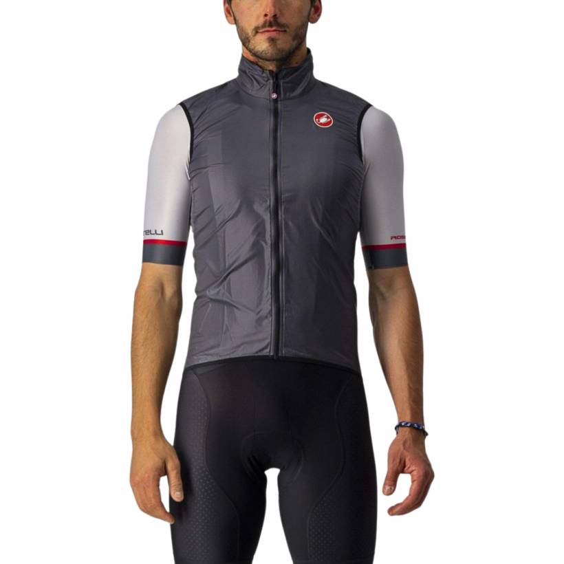 Castelli Aria Windbreaker Dark Gray Vest Man