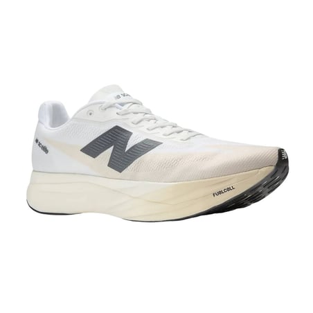 Chaussures New Balance FuelCell SuperComp Elite v5 Blanc Beige AW25