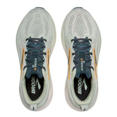Tênis Brooks Glycerin 22 Cinza Laranja AW25