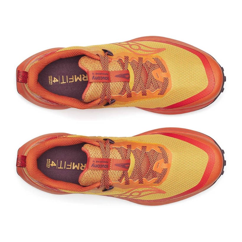 Saucony Peregrine 15 Orange Yellow AW25 Shoes