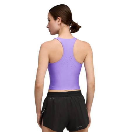 Camiseta Puma Raceday Ultraform Crop Top Roxo Mulher
