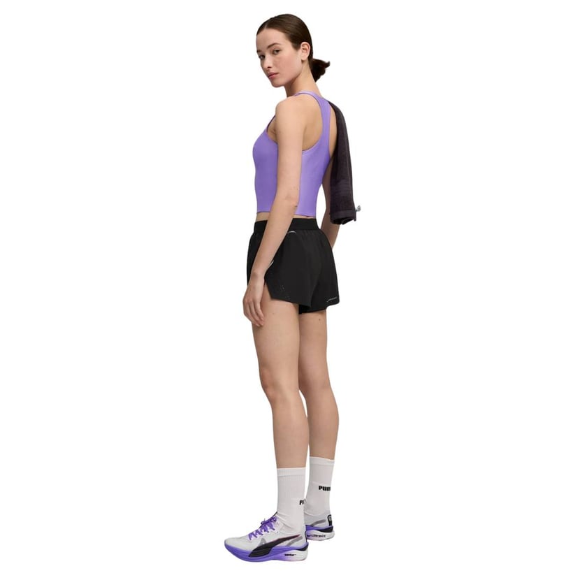 Camiseta Puma Raceday Ultraform Crop Top Roxo...