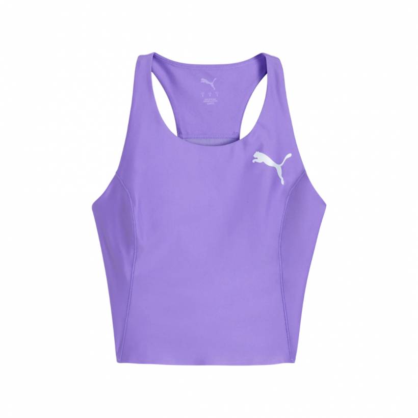 Lauf-Crop-Top Puma Raceday Ultraform Lila Damen