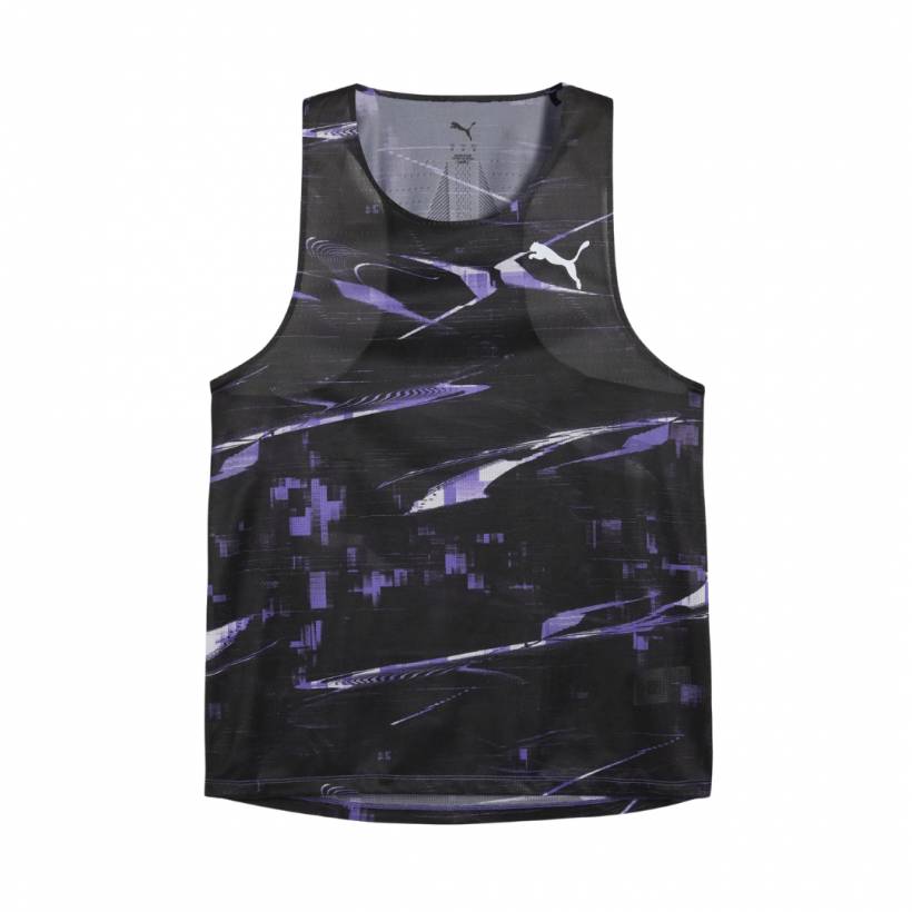 Camiseta Puma Raceday Ultraspun Sin Mangas Negro Morado