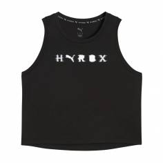 Puma Hyrox Cloudspun ThermoAdapt Crop Top Mouwloos Zwart Dames T-shirt
