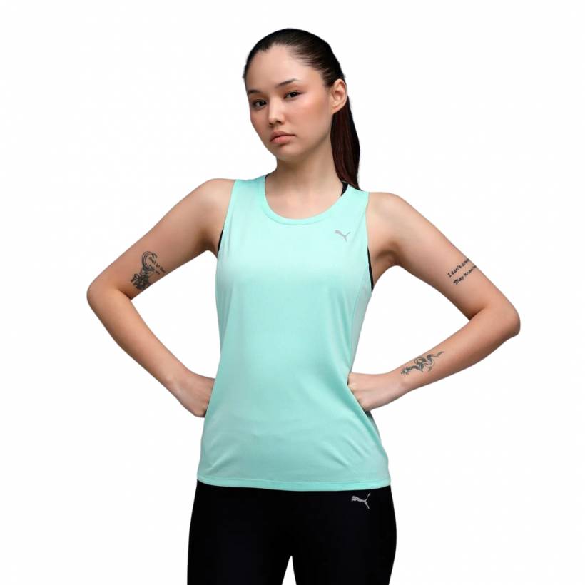 Puma Run Velocity Tank Groen Dames T-shirt