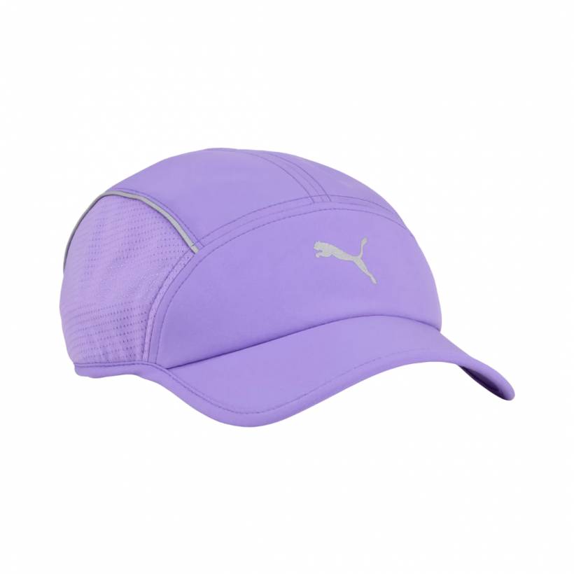 Casquette Puma Runner Short Visor 5 Panel Violet Unisexe